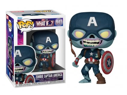 Merch Funko Pop! 941 Marvel What If... Zombie Captain America Nové