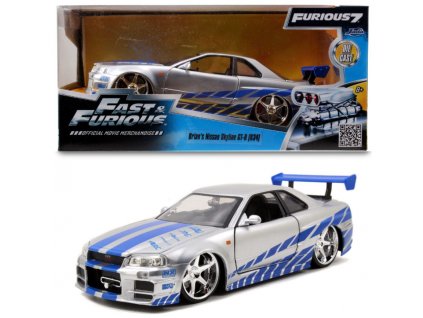 Toys Fast and Furious Brians Nissan Skyline 2002 GT R