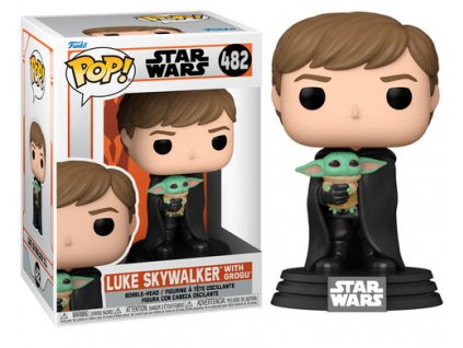 Merch Funko Pop! 482 Star Wars The Mandalorian Luke Skywalker With Grogu