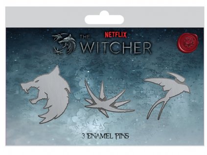 Merch Sada odznaků The Witcher Trinity Sigils