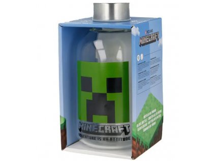 Merch Skleněná láhev Minecraft 620 ml