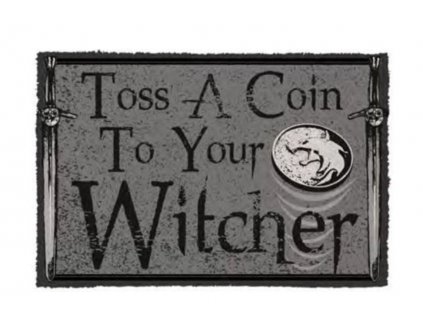Merch Rohožka The Witcher Toss a Coin 60 x 40cm
