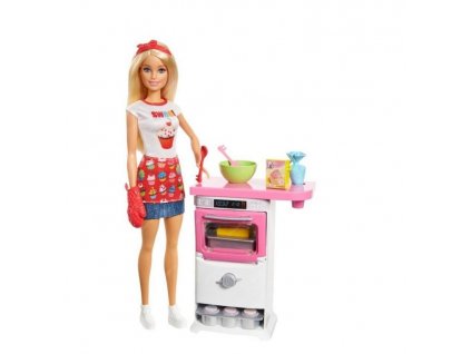 Toys Barbie Doll Baker Playset