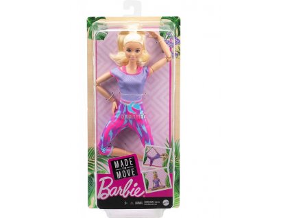 Toys Barbie Made To Move Purple Dye Pants Blonde Doll