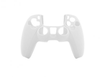PS5 Silikonový obal na ovladač transparentní bílý