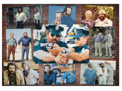 Merch Puzzle Bud Spencer and Terence Hill Poster 1000 dílků