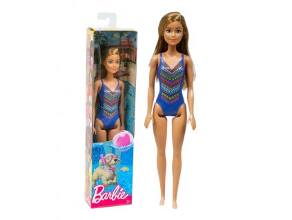 Toys Barbie Beach Doll Blue Swim Costume Barbie