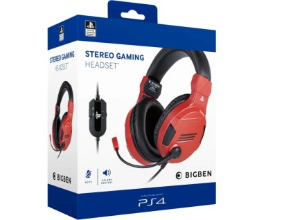 PS5 Official Bigben Stereo Gaming Headset V3 Red