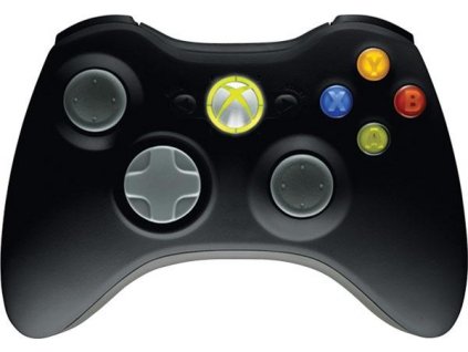 X360 Wireless Controller Black Originál Microsoft-