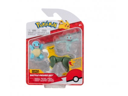 Toys Pokemon Battle Figure 3Figure Pack Squirtle, Bultuno and Machop