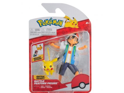 Toys Pokemon Battle Feature Ash and Pikachu