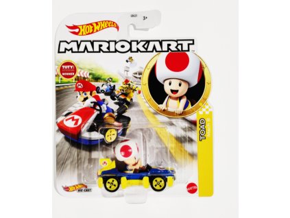 Hot Wheels Mario Kart Toad Mach 8 Nové