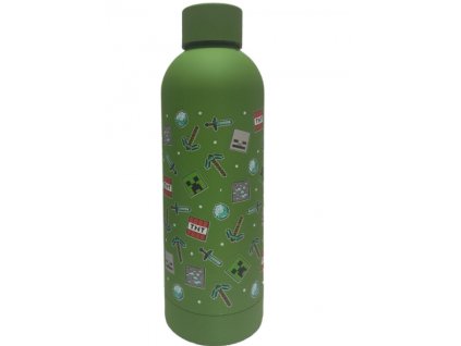 Merch Láhev Minecraft Green Miniatures Stainless Steel 500ml