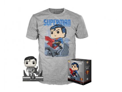 Merch Funko Set DC Superman Jimlee Pop a tričko vel. XL