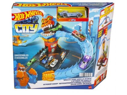 Toys Hot Wheels City Wreck and Ride Gorilla Attack