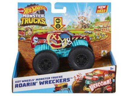 Toys Hot Wheels Monster Trucks Roarin Wreckers Demo Derby se zvukem Nové