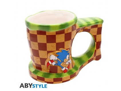 Merch Hrnek Sonic The Hedgehog 3D Mug Sonic Run