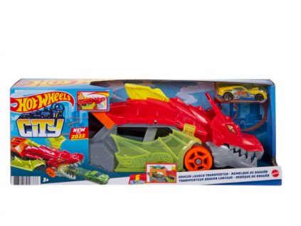 Toys Hot Wheels City Dragon Launch Transporter