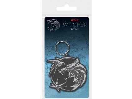 Merch Klíčenka The Witcher Wolf and Swallow