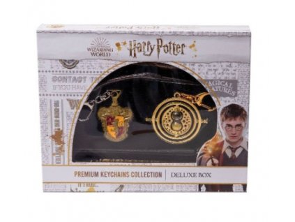 Merch sada klíčenek Harry Potter Metal 6 ks Deluxe Box