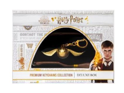 Merch sada klíčenek Harry Potter 3 ks Deluxe Box
