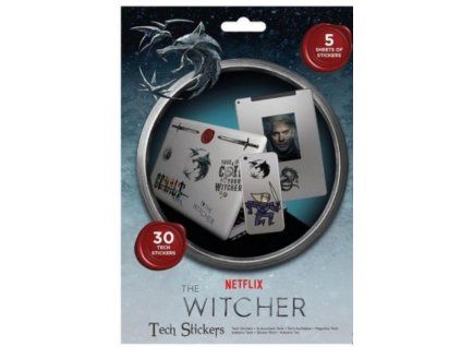 Merch Sada samolepek The Witcher Monster Hunter Tech Sticker
