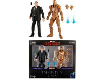 Toys Figurky The Infinity Saga Marvel Legends Action Happy Hogan and Iron Man Mark XXI 2 pack 15 cm