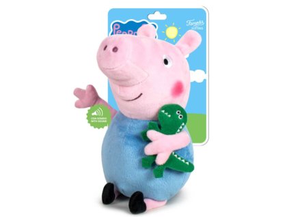 Merch Plyšová hračka Peppa Pig George se zvukem 31cm