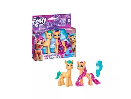 Toys My Little Pony Sunny Starscout and Hitch Trailblazer