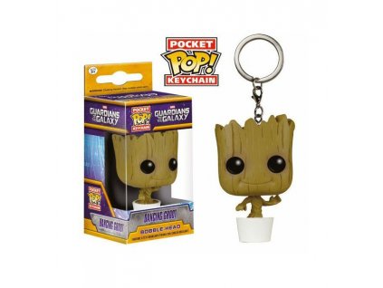 Merch Klíčenka Funko Pocket Pop! Guardians Of The Galaxy Dancing Groot