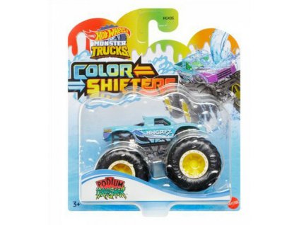 Toys Hot Wheels Monster Trucks Color Shifters Podium Grasher Vehicle
