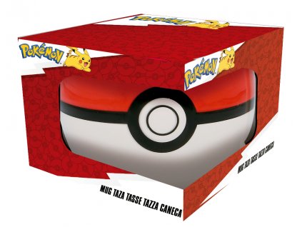 Merch Hrnek Pokémon Pokeball Mug 3D 330 ml