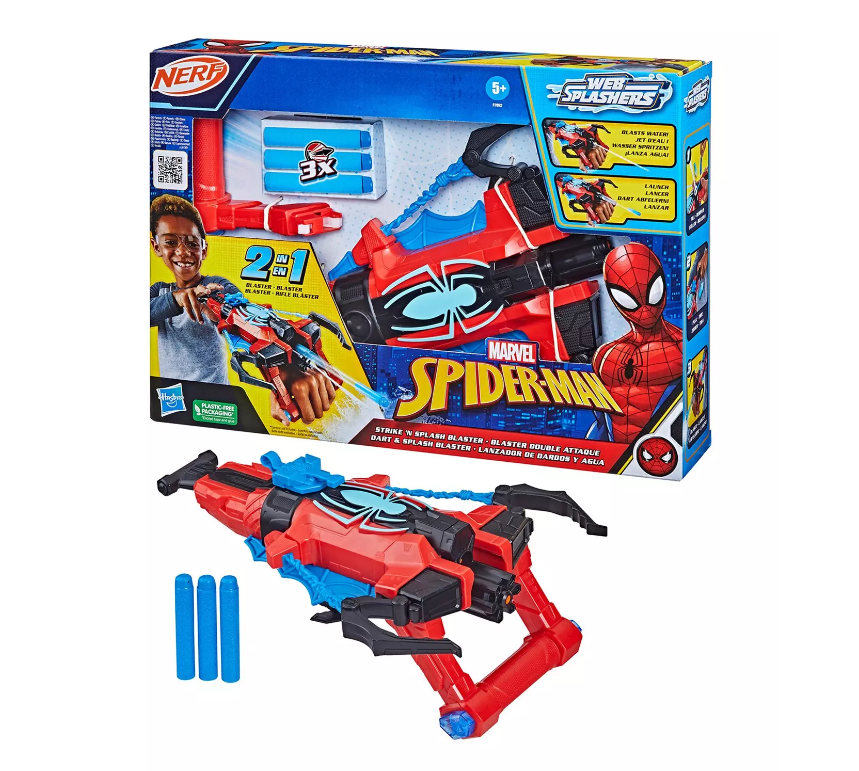 NERF - Spiderman Strike N Splash Blaster, F7852