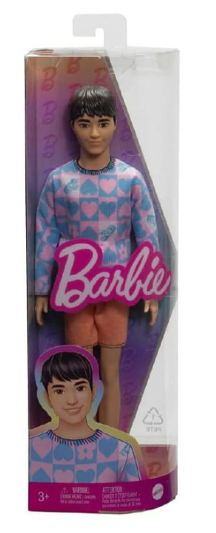 Mattel Barbie Fashionistas Ken s modrým a růžovým svetříkem