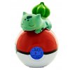 Radiobudík s lampičkou Pokémon spící Bulbasaur na Pokeballu1