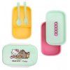 Svačinový box s příborem Pusheen a Hello Kitty Nové2