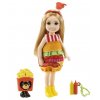 Barbie Chelsea v kostýmu Hamburger s pejskem1