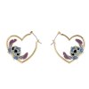 Náušnice Stitch v srdci
