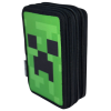 Třípatrový penál Minecraft Creeper1