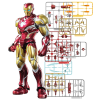 Figurka k sestavení Marvel Iron Man