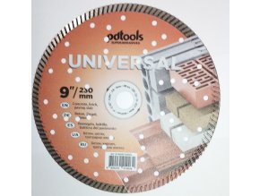 DIAMANTOVÝ ŘEZNÝ KOTOUČ  230 2,6 10 22,2 Turbo  UNIVERSAL PDTOOLS SUPERABRASIVES