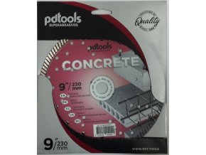 DIAMANTOVÝ ŘEZNÝ KOTOUČ   230 x2,6x 10x22,2 Turbo  CONCRETE PDTOOLS SUPERABRASIVES