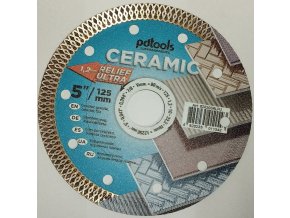 DIAMANTOVÝ ŘEZNÝ KOTOUČ  125 1,2 10 22,2 RELIEF ULTRA  PDTOOLS SUPERABRASIVES