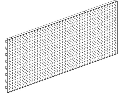 Zadní panel 200/1330mm děrovaný S !OBJ!