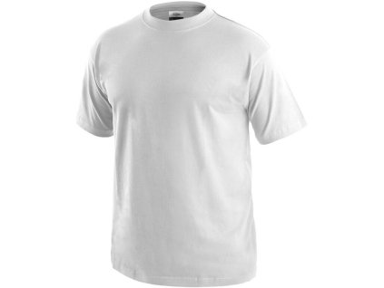 Tričko CXS DANIEL, krátký rukáv, bílé (potisk), vel. 4XL