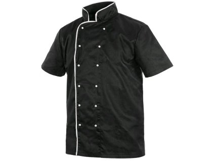 Rondon CXS CHEF s krátkým rukávem, pánský, černo-bílý (Velikost 42)