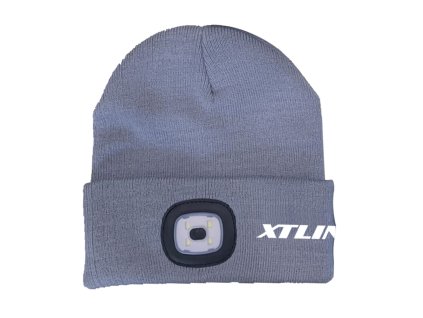 XTLINE Čepice se svítilnou s logem XTLINE | šedá