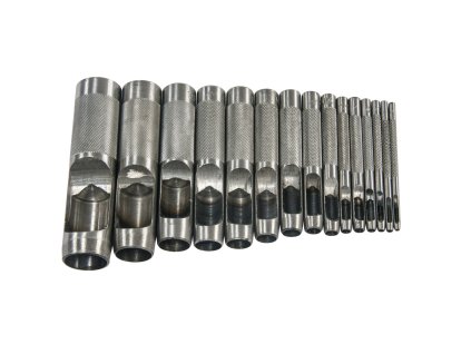 XTLINE Sada děrovačů 15 dílů | 2-22 mm, PVC obal