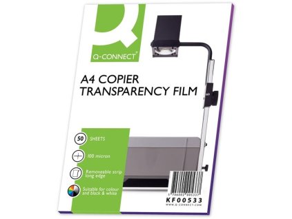 Fólie Q-Connect - A4, 100 mic, 50 ks