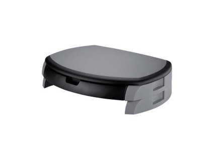 Stojan pod monitor Q-Connect se zásuvkou,černošedý